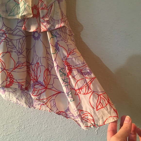Layered Silk Anthropologie top - Picture 5 of 7